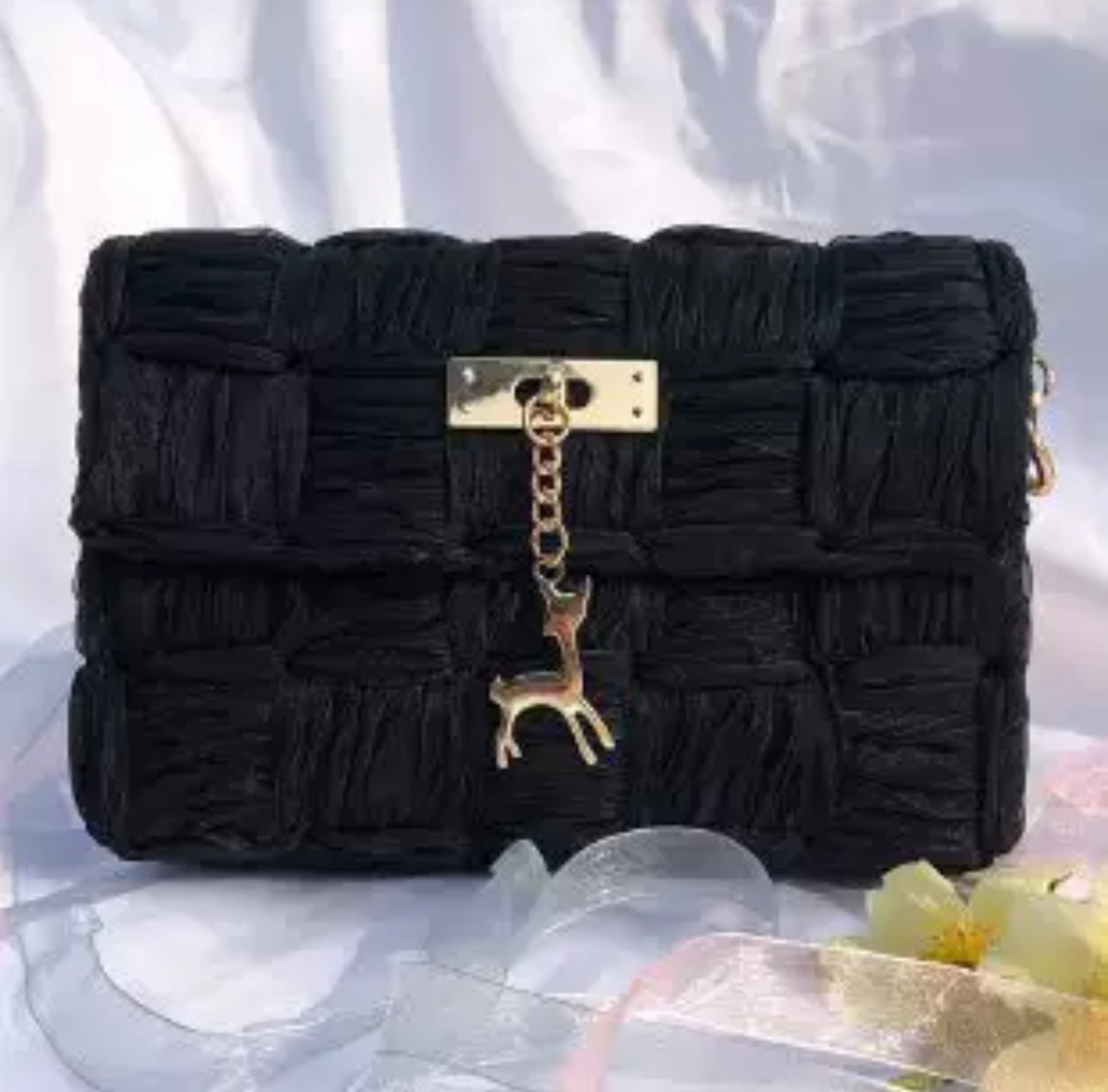 1 Set Mesh Plastic Canvas  Kit for Ribbon Bag