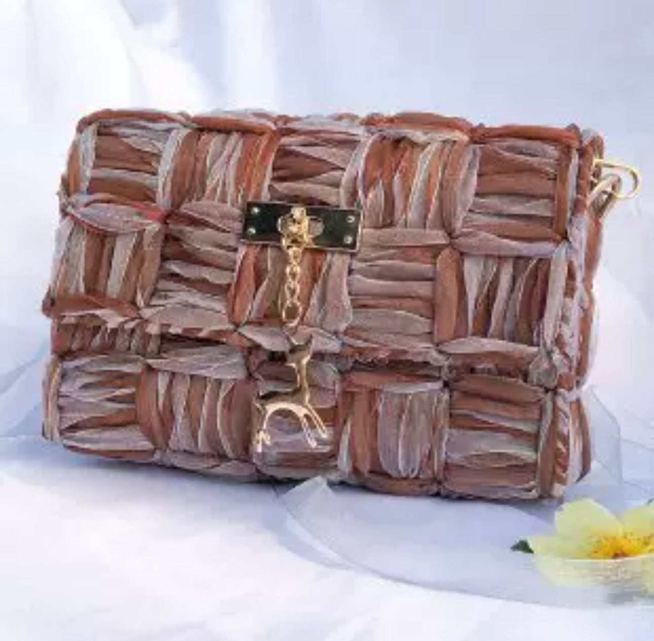 1 Set Mesh Plastic Canvas  Kit for Ribbon Bag