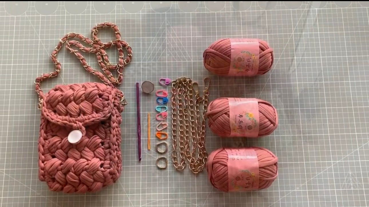 1 Set DIY Knitting Handmade card purse