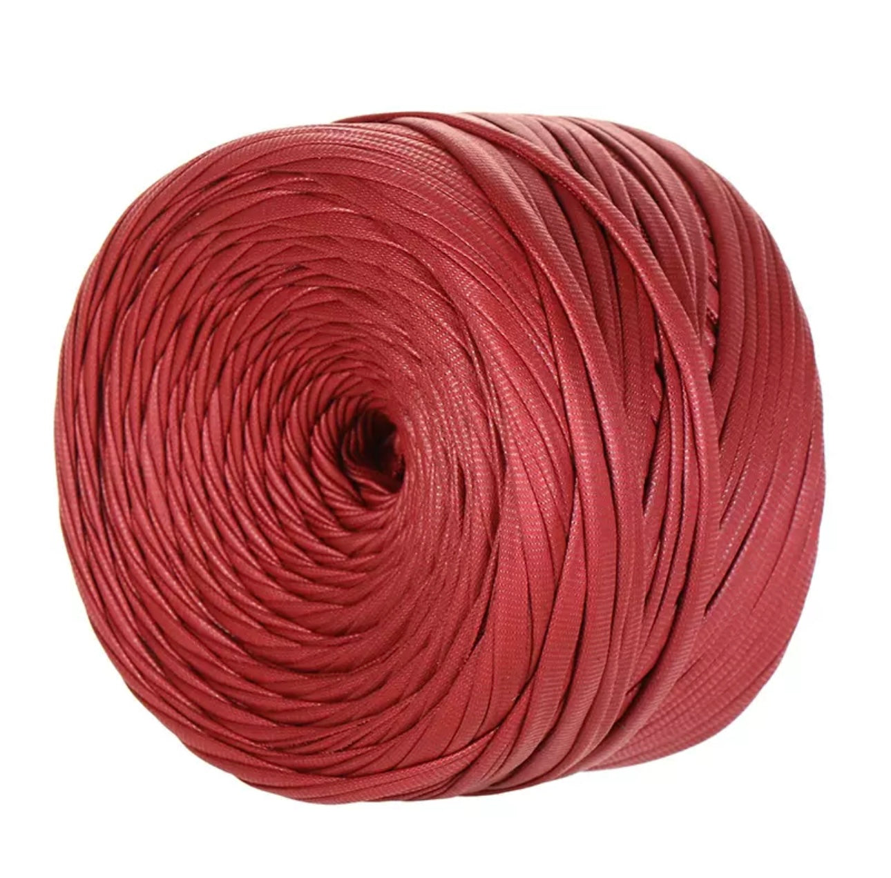 Matte leather look yarn