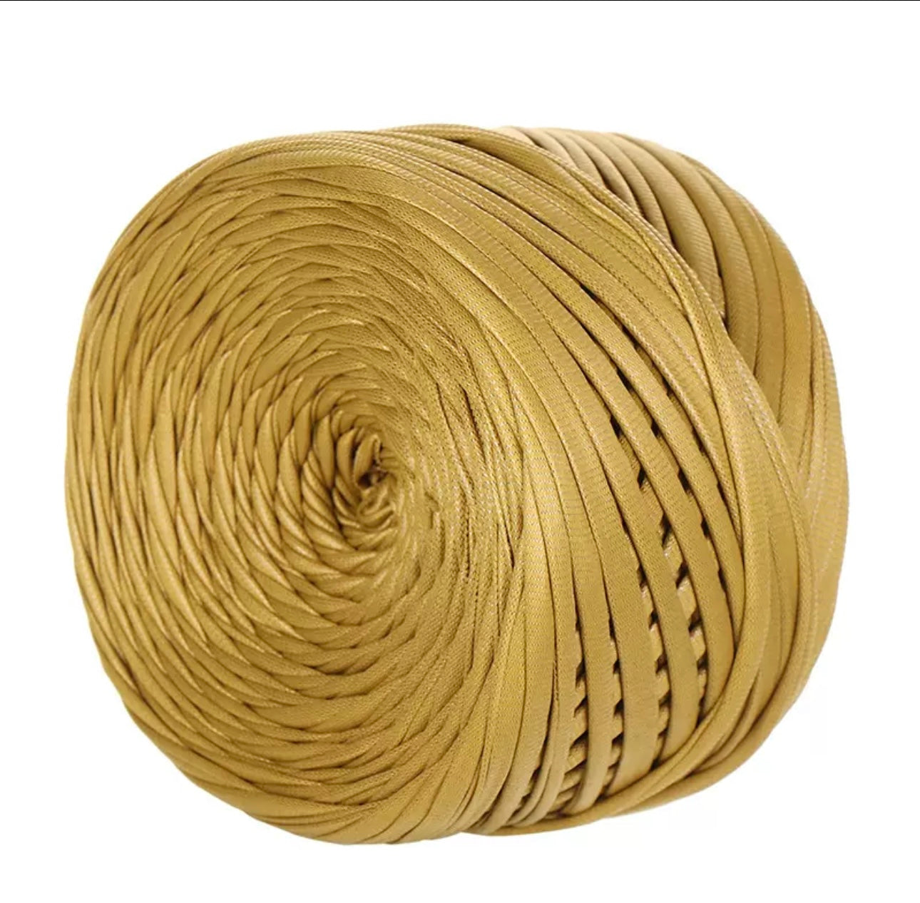 Matte leather look yarn