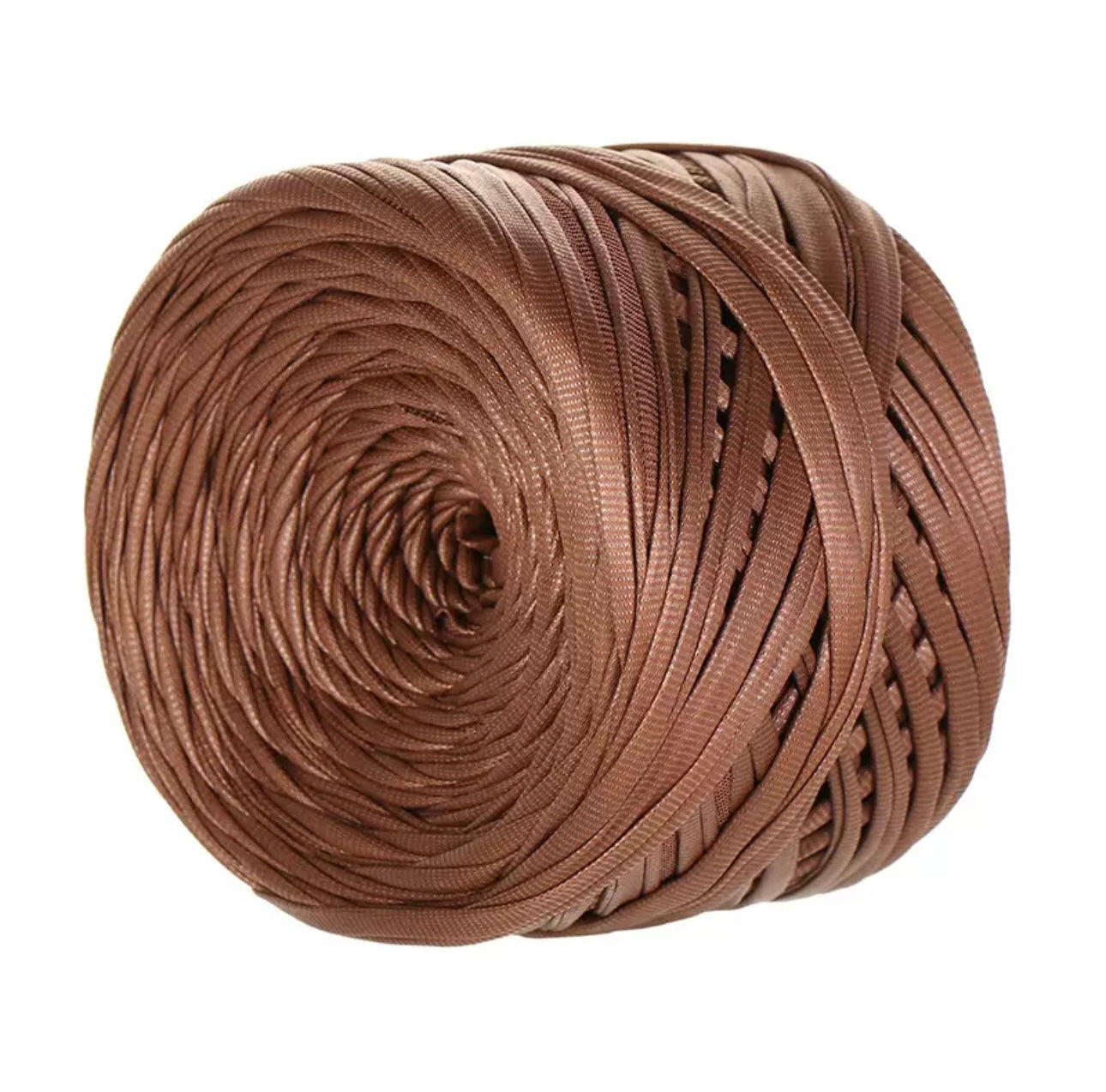Matte leather look yarn