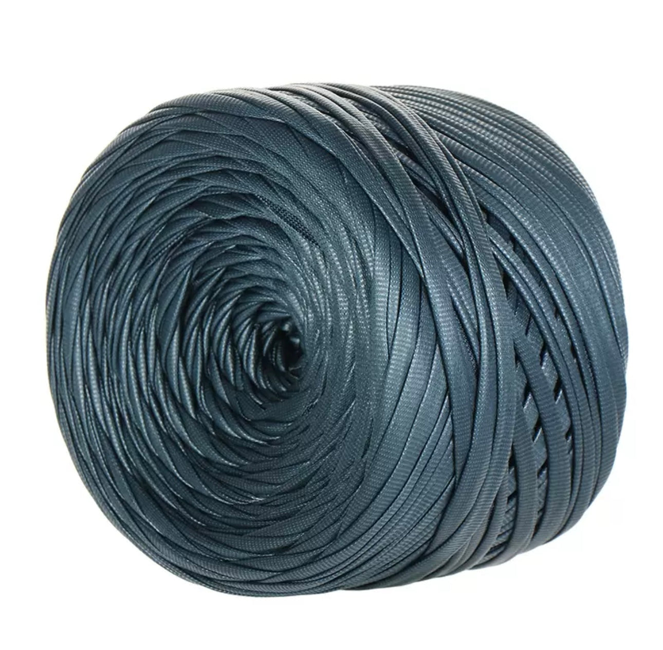 Matte leather look yarn