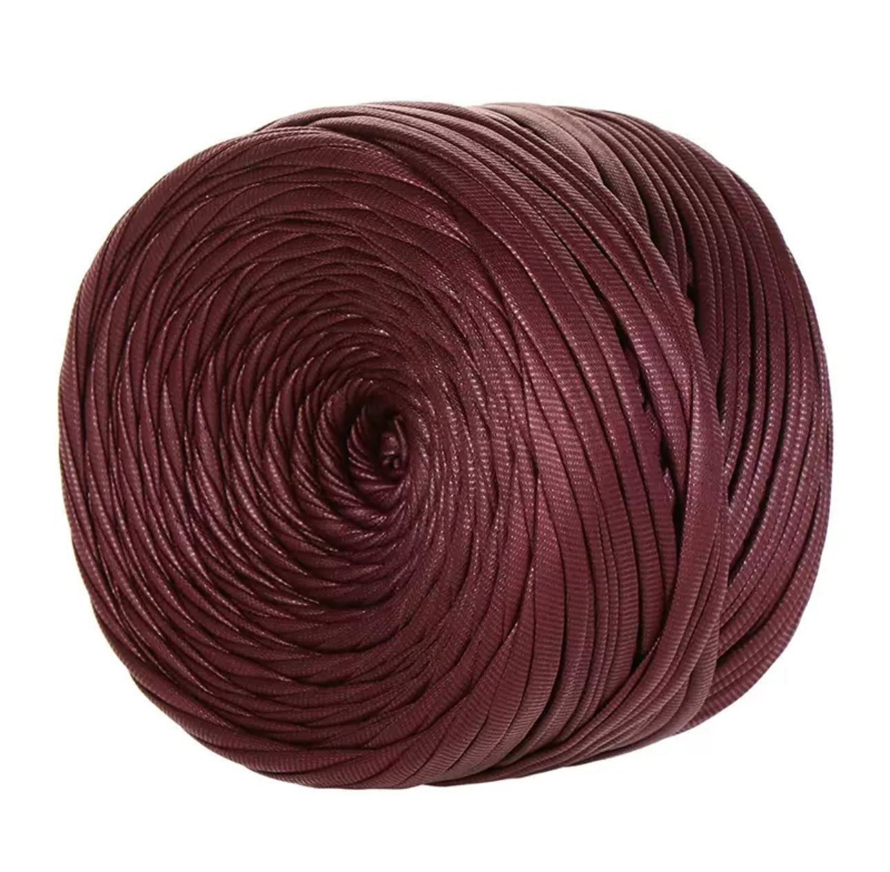 Matte leather look yarn
