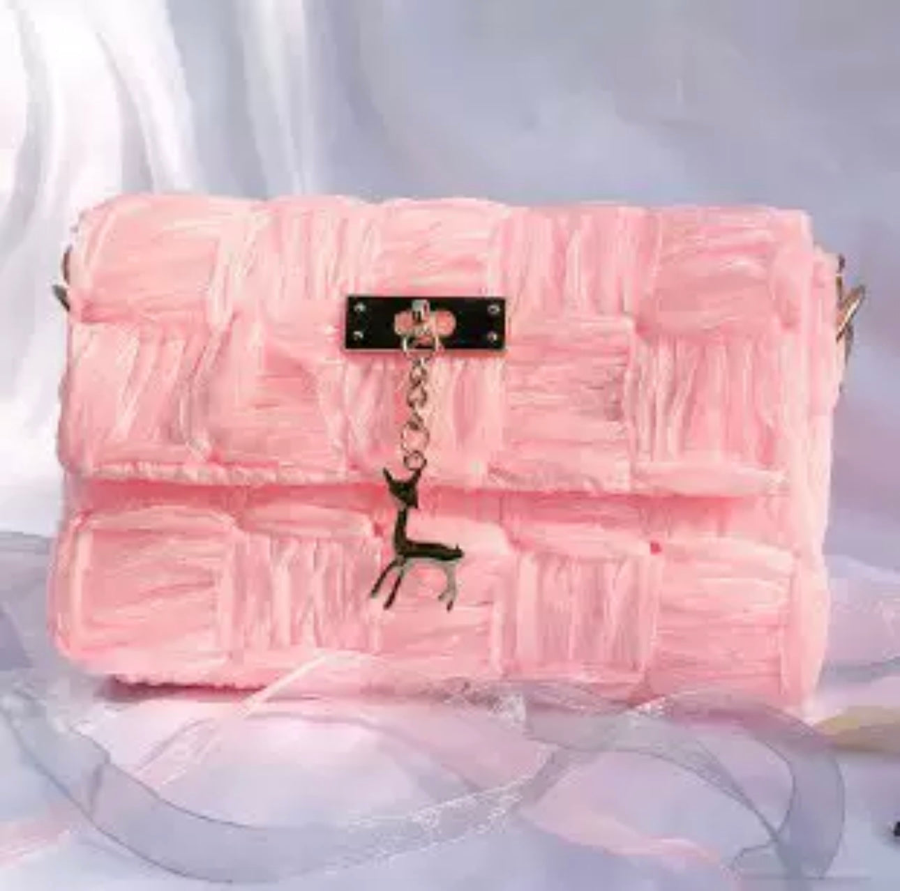 1 Set Mesh Plastic Canvas  Kit for Ribbon Bag