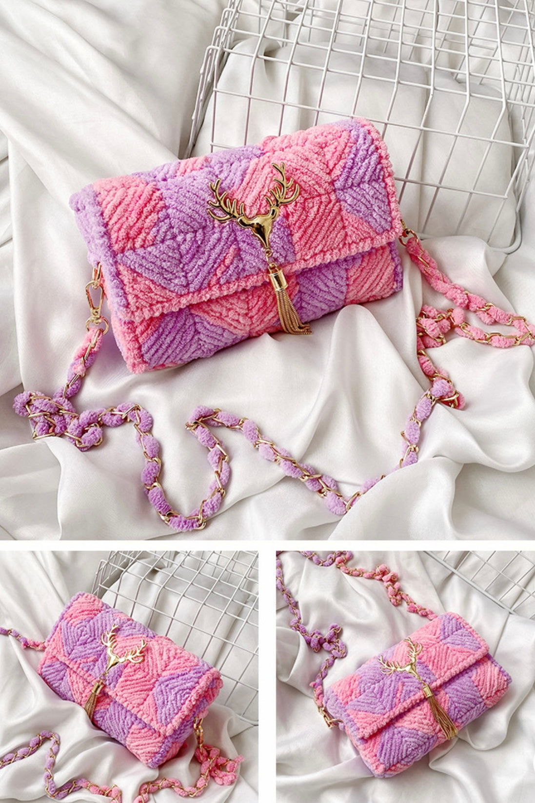 1 Set DIY Knitting Handmade Bag